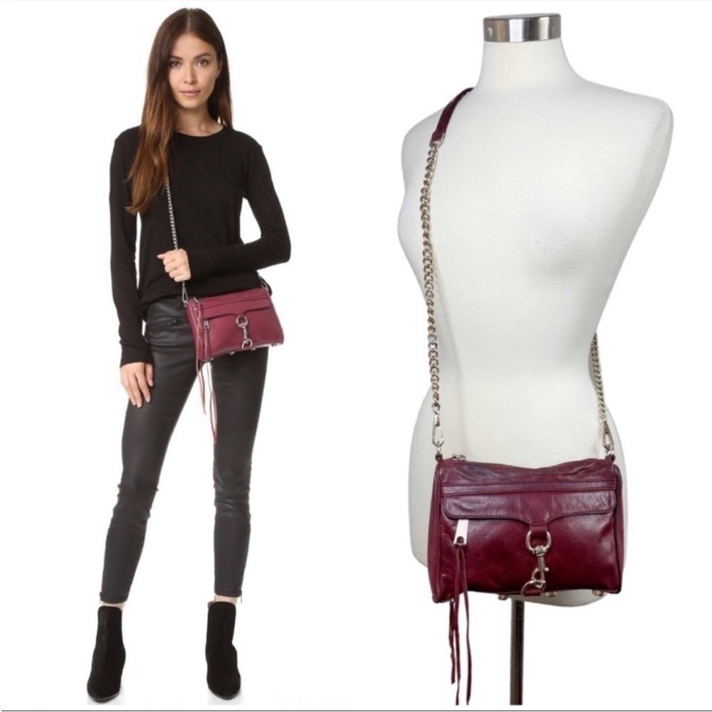 REBECCA MINKOFF Mini Mac Leather Crossbody